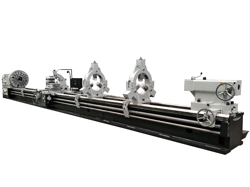 Extra long bed lathe